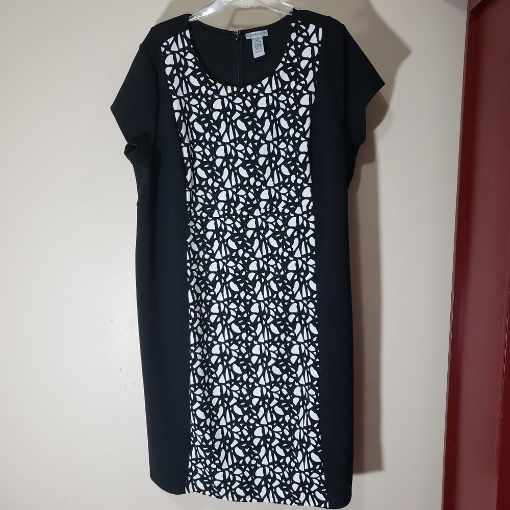 Catherines B&W Dress Sz 2X (22/24)